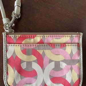 Coach mini wristlet